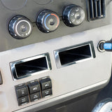 2018+ Freightliner Cascadia Chrome Dash Storage Pocket Trim