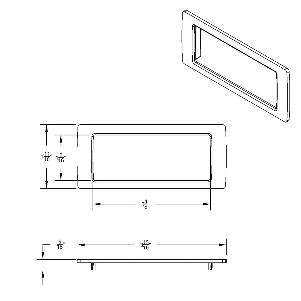 2018+ Freightliner Cascadia Chrome Dash Storage Pocket Trim