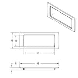 2018+ Freightliner Cascadia Chrome Dash Storage Pocket Trim