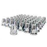33mm Chrome Plastic Tapered Nut Cover - Push On 60PK