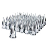 33mm Chrome Hex Spike Nut Cover - Push On 60PK