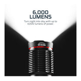 REDLINE 6K Rechargeable LED Flashlight and Power Bank