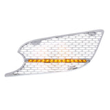 Peterbilt 579 Chrome Intake Screen with 14 Amber LED Light Bar