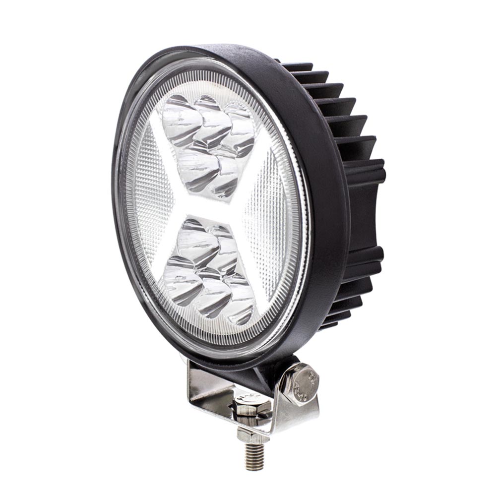4-1/2" 24 LED Work Light with X Guide Light