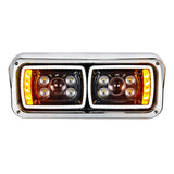 Blackout 10 LED Projection Headlight with Turn Signal and Position Bar
