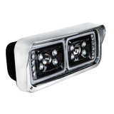 Blackout 10 LED Projection Headlight with Turn Signal and Position Bar