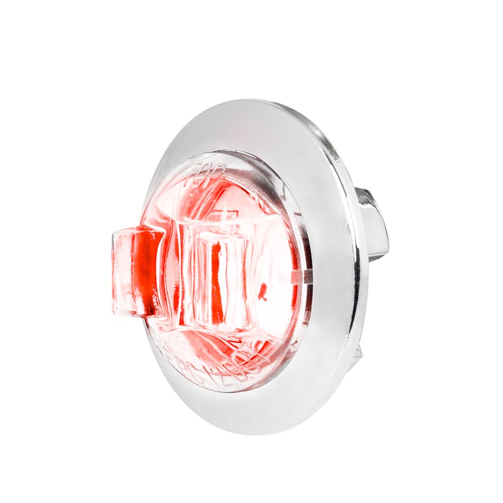 1" LED Wide Angle Mini Light with Chrome Bezel