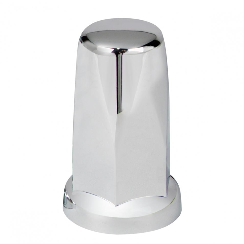 33mm x 3-1/4" Chrome Plastic Tall Top Hat Nut Cover - Push On