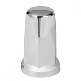 33mm x 3-1/4" Chrome Plastic Tall Top Hat Nut Cover - Push On