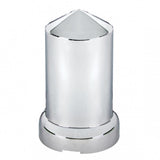 33mm Chrome Plastic Pointed Nut Cover - Push On