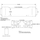 Blind Mount 18" Stainless Box End Bumper