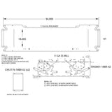 Blind Mount 18" Stainless Mitered End Bumper