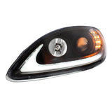 International Prostar 2006-2017 Black Projection with LED Turn Signal and Light Bar