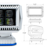Bluetooth Searchlight with Wireless Remote with 10-30 VDC, 360° Rotation