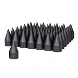 33mm Black Spike Nut Cover - Thread On 60PK