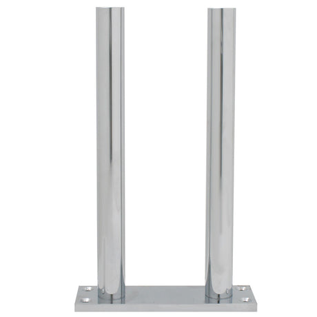 Chrome floor mount air valve 11" stand, close-up