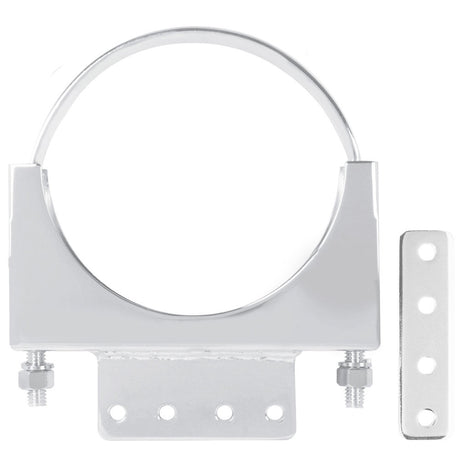 6" Kenworth saddle clamp, close-up