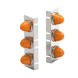 Kenworth W900 Watermelon LED Front Air Cleaner Light Bars