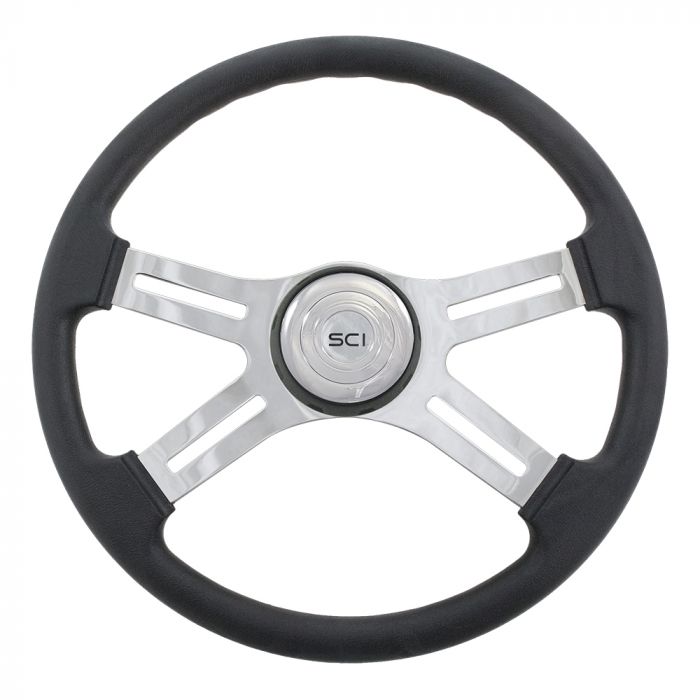 4 Spoke Polyurethane Steering Wheel 16"