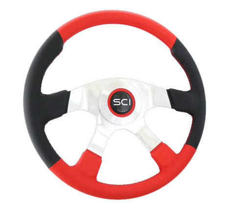 4 Spoke leather comfort steering wheel 18"