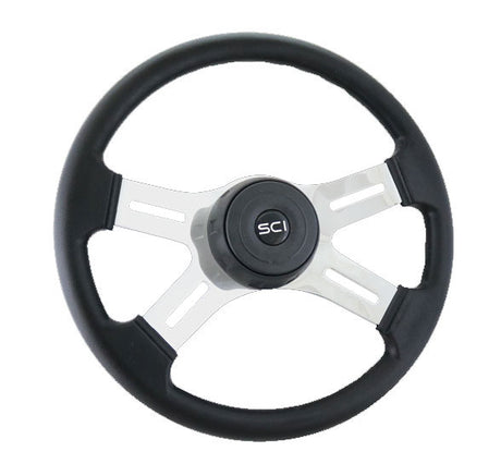 4 Spoke polyurethane steering wheel 16"