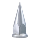 33mm Chrome Plastic Hex Spike Nut Covers - Push On 10PK