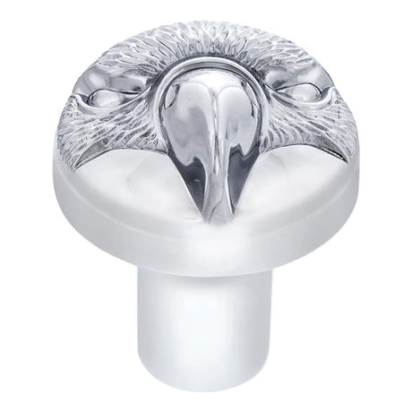 Chrome Eagle thread-on shifter knob, close-up