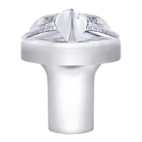Close-up of chrome Eagle thread-on shifter knob