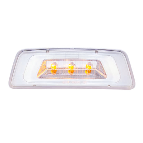 Peterbilt, Kenworth 3 LED amber fender turn signal/parking light, closer view