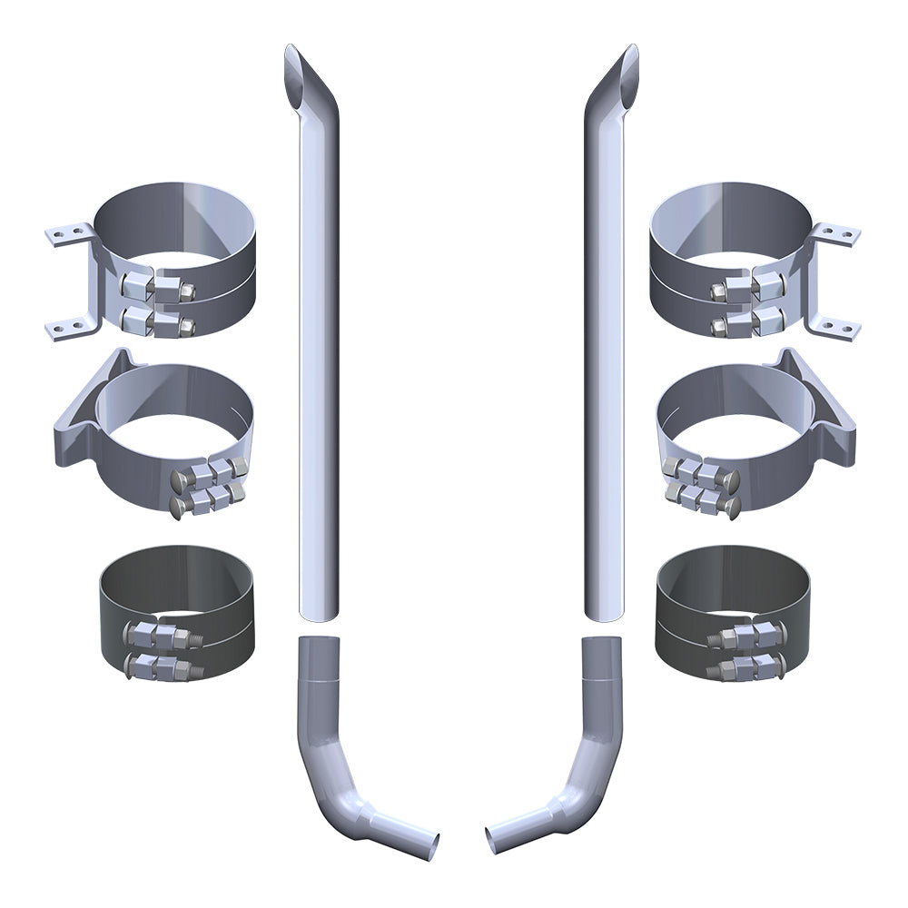 Kenworth W900L 8" x 108" Boilermaker Exhaust Kit