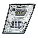 Volvo VN 2003-17 Chrome LED Fog and Daytime Running Lights