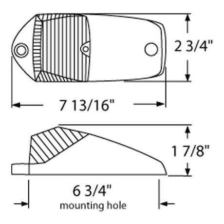 15 LED cab marker light for pickup truck, close-up