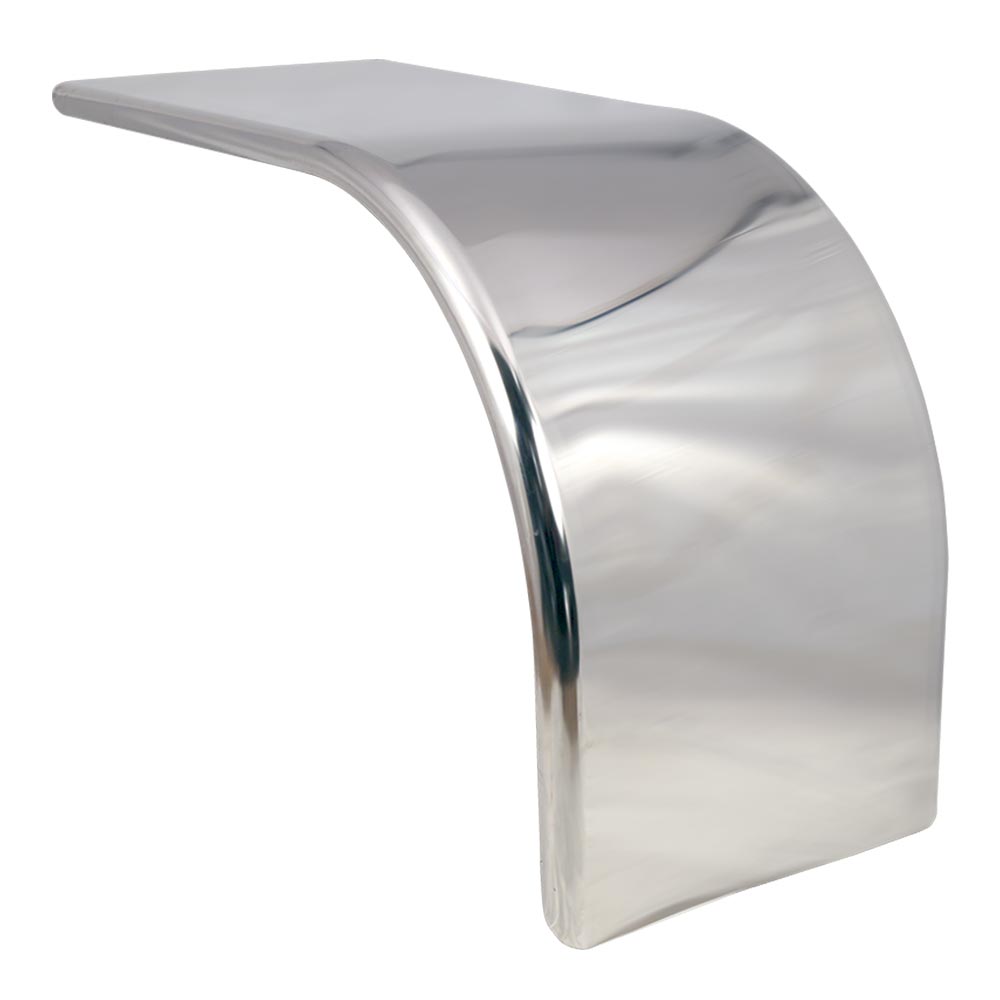 80" Mirror Finish Stainless Steel Half Fenders