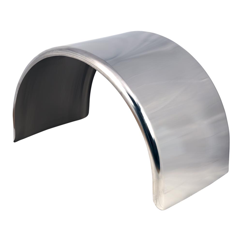 80" Mirror Finish Stainless Single Axle Fenders
