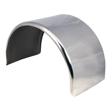 80" Mirror finish stainless single axle fenders
