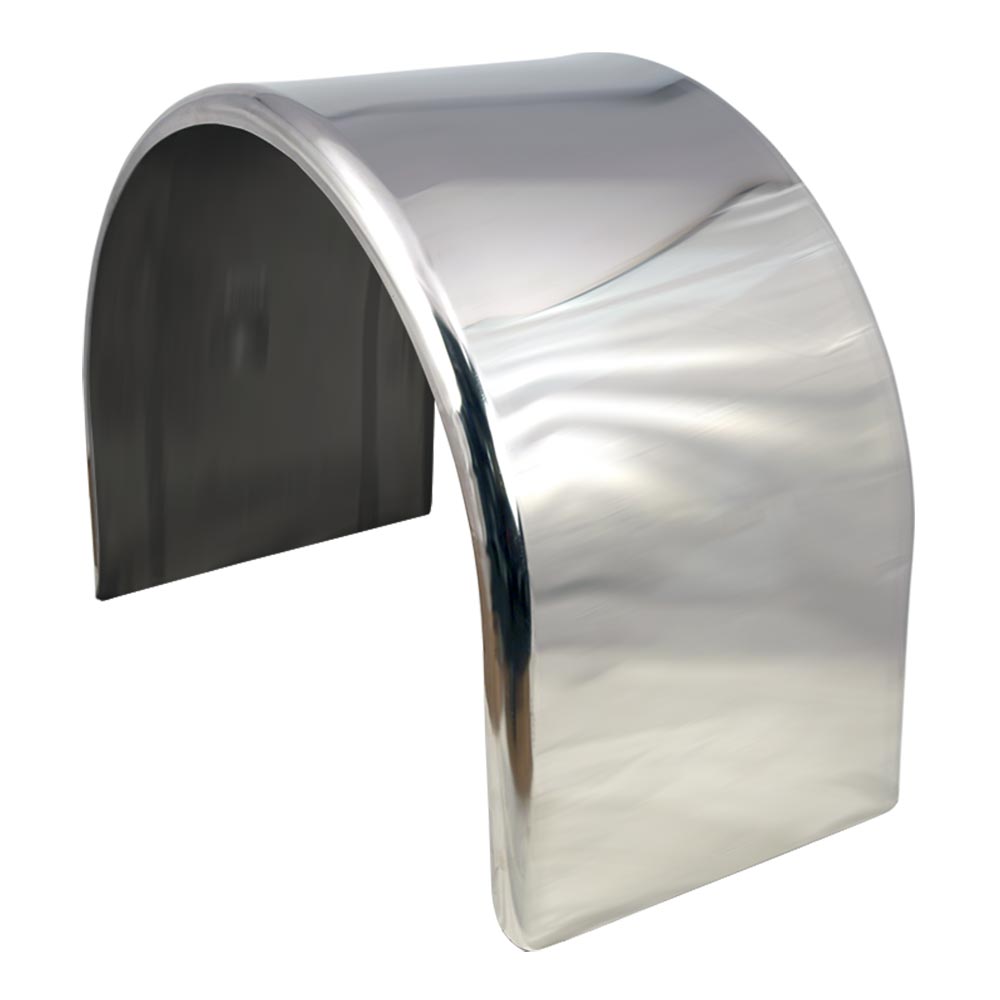 96" Mirror Finish Extra Long Single Axle Fenders