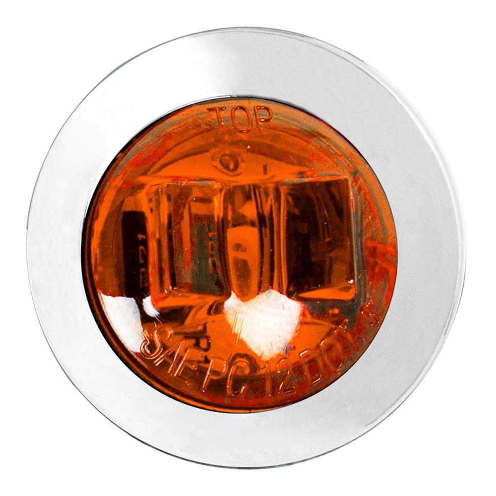 1" LED Dual Function Wide Angle Mini Light with Chrome Bezel