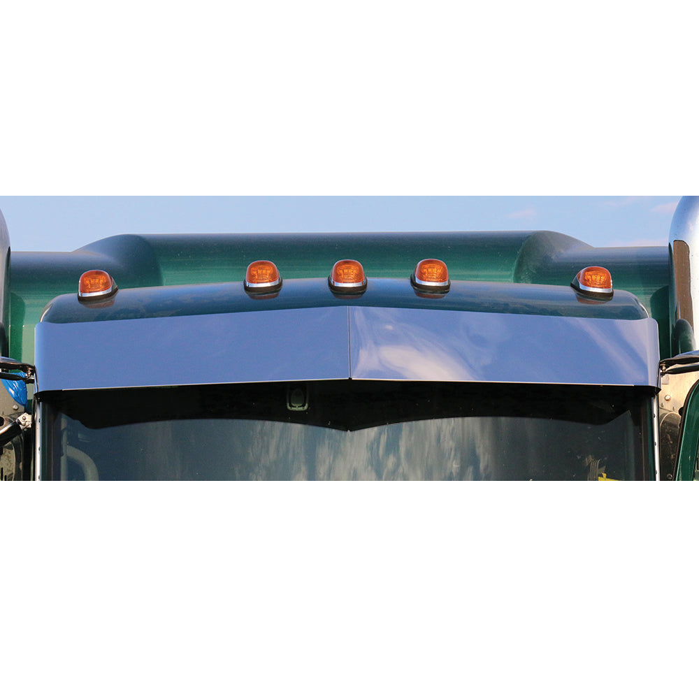 10" Blind Mount Visor for Peterbilt 1-Piece Curved Windshield