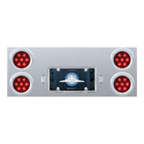 Stainless Steel Rear Center Panel with 4" 7 LED Lights