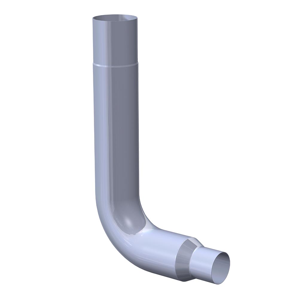 Peterbilt 7"-5"D 90 Degree Chrome Elbow