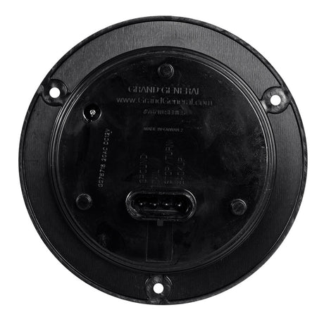 Another angle of 4" LED red/white flange mount combo tail and back-up light with 4-pin weather pack plug