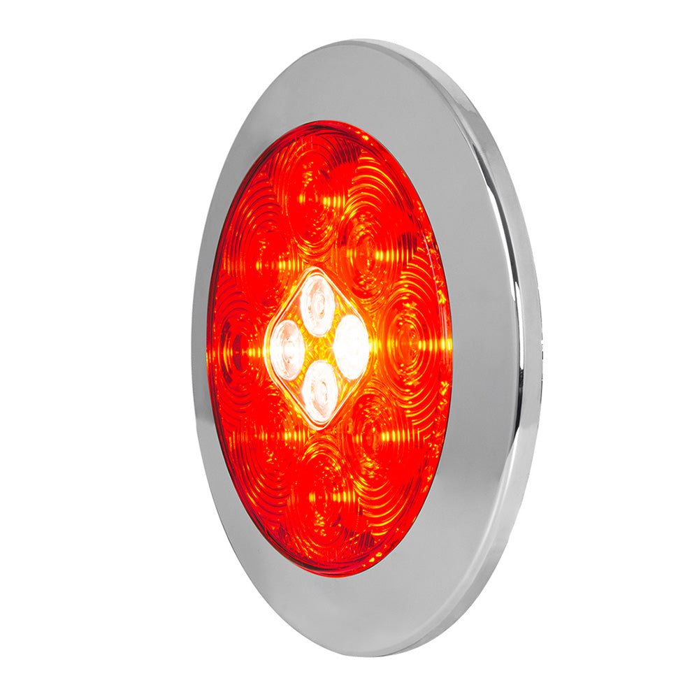 4"³ Flange Mount Combo LED Light with Twist-On Bezel Fleet Series