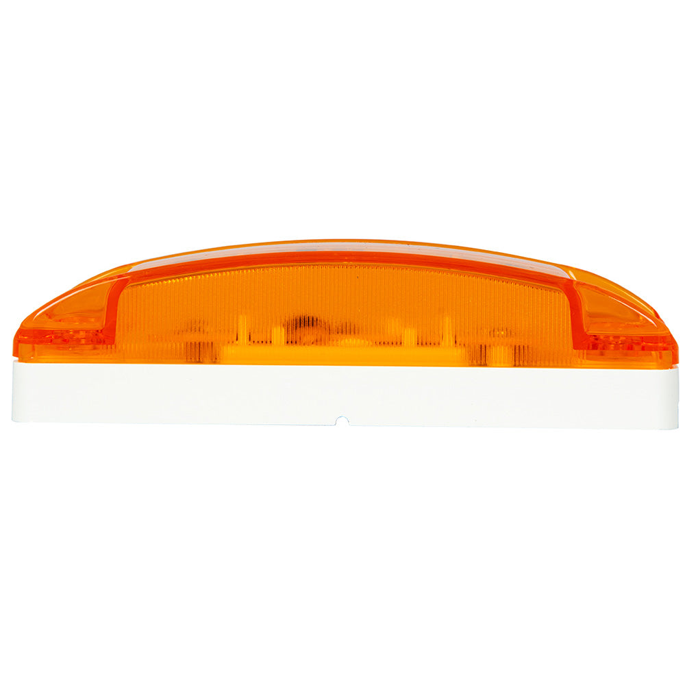 5-7/8" 6 LED Amber Turtle Style Marker Light with Reflector Lens