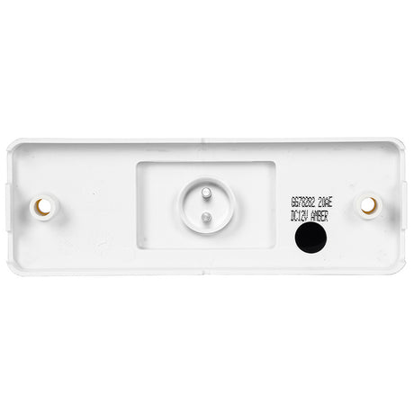 Another angle of 5-7/8" 6 LED amber Turtle style marker light with reflector lens