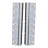 Kenworth Red Rear Air Cleaner Light Bars with 7 P3 LEDs