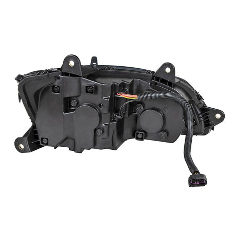 Another angle of Kenworth T660 blackout LED headlight with LED turn signal
