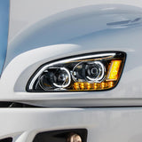 Kenworth T660 Blackout LED Headlight with LED Turn Signal