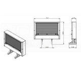 78" x 68" x 14" Roll Up Cab Rack