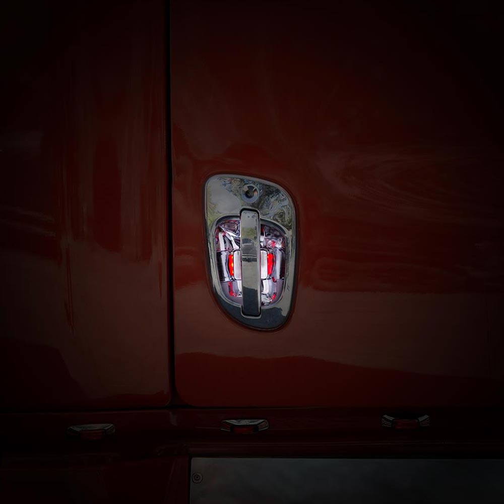 Freightliner Chrome Door Handle Cover with LED Light