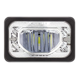 6" x 4" Chrome Heated LED Low Beam Headlight